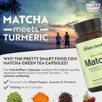 Green Tea Extract Capsules - Organic Matcha Green Tea Tablets - Boosted with Turmeric, Acerola Cherry & Black Pepper - 1360MG Complex - Green Tea Supplement - 60 Capsules - UK Made