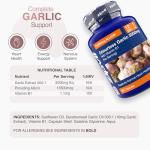 Zipvit Odourless Garlic Capsules 5000mg with Vitamin B1, Supports Heart Health, 10mg 500:1 Garlic Extract, 360 Capsules, 12 Months Supply,