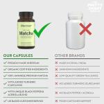 Green Tea Extract Capsules - Organic Matcha Green Tea Tablets - Boosted with Turmeric, Acerola Cherry & Black Pepper - 1360MG Complex - Green Tea Supplement - 60 Capsules - UK Made