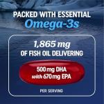 Omega 3 Fish Oil + Co Q10 | 1305MG Omega-3 with CoQ10 100MG for Heart Health, Cellular Energy, and Antioxidant Support | Co Q 10 + Omega3 | Coenzyme Q10 Fish Oil Supplements | Non-GMO | 60 Ct