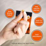 Nutravita Turmeric Tablets 2500mg with Black Pepper, Ginger & Curcumin - 180 High Strength Tumeric Supplements (3 Month Supply) - Vegan - Alternative to Capsules - Letterbox Friendly - Made in UK