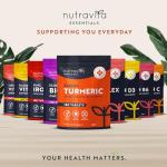 Nutravita Turmeric Tablets 2500mg with Black Pepper, Ginger & Curcumin - 180 High Strength Tumeric Supplements (3 Month Supply) - Vegan - Alternative to Capsules - Letterbox Friendly - Made in UK