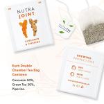Nutra Tea NUTRAJOINT - Joint Care Tea | Joint Pain Tea - Helps Improve Joint Mobility & Flexibility. With Turmeric, Green Tea & Black Pepper - 20 Individually Wrapped Bags - Herbal Infusion (1 Pack)