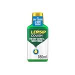 Lemsip Cough Syrup, 180ml, Catarrh and Mucus Relief, Chesty Cough, Sore Throat, Phlegm and Mucus Remover, Effective Dual Relief, Loosens Mucus, Cough Syrups, Medication