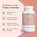 Hey Nutrition Ashwagandha Complex 9000mg Supplement - High Strength KSM-66 - Boosts Mood & Energy - Reduces Stress - UK Manufactured - All Natural, Non-GMO - 60 Vegan Capsules