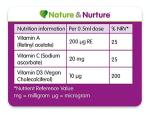 Award Winning Nature & Nurture Baby & Child Vitamins. The Vegan-Friendly Gentle Liquid multivitamin Drops for Babies, Toddlers and Children. Made in The UK. 60 Doses.