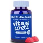 Vitawell Adult Multivitamin Gummies - 120 Raspberry Flavour Gummies (2 Month Supply) | Complex Vitamin D Formula | Chewable Multivitamins for Men & Women | Immune Support | 10 Essential Adult Vitamin