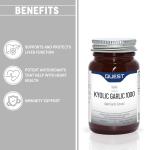 Quest - 45x Kyolic Garlic Tablets. High Strength 1000mg Odourless Aged Garlic Extract for Heart, Immune, Digestive & Cognitive Health. Daily Dietary Supplement. Vegan & Gluten-Free (Pack of 1)