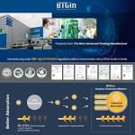 BTGIN Saponin Hanppuri Everyday Korean Red Panax Ginseng Extract Stick - 3000mg High Potency Liquid Supplement - Caffeine Free Energy & Immune Support - 30 Packets