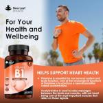 Vitamin B1 Thiamine Supplement 100mg (4 Months Value Supply) Thiamine Vitamin B1 High Strength – Heart Health, Healthy Nervous System, Immune Health, Energy Release Vegan, Gluten-Free, UK,120 Tablets
