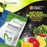 High Strength Vitamin C Powder 1000g, VIT C Ascorbic Acid, Pure, Non-GMO & Vegan-Friendly, Immune Support Supplement, No Chemicals, Pharmaceutical Grade, Made in The UK by Naturesupplies