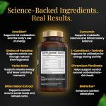 Rise & Shred - Day Time Fat Burners for Men & Women Weight Loss - Weight Loss Pills That Work Fast - Premium Science-Backed Ingredients - Appetite Suppressant - Made in The UK - 60x Diet Pills