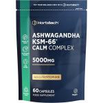 Ashwagandha KSM-66 Complex 5000mg | Enhanced with Amino Acids and B Vitamins (B1, B2, B3, B6 & B12) | Calm Formula for Men & Women | 60 Vegan Capsules | by Horbaach