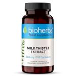 Milk Thistle 380 mg – 100 Capsules | Herbal Supplement with Silymarin and Vitamin B6 for Antioxidant and Metabolic Support by BIOHERBA