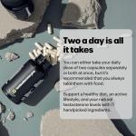 Numan Testosterone Pro - Maca Root, Tribulus Terrestris, Zinc, Ginseng - Testosterone Supplements for Men, Essential Vitamins & Minerals - 1100mg per Serving - 120 Capsules