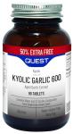 Quest - 90x Kyolic Garlic Tablets. High Strength 600mg Odourless Aged Garlic Extract for Heart, Immune, Digestive & Cognitive Health. Daily Dietary Supplement. Vegan & Gluten-Free (Pack of 1)