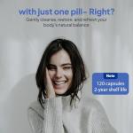 Wish Fusion Milk Thistle Liver Cleanse & Detox Supplement with Artichoke & Dandelion Complex for Liver Health & Antioxidant Support, Milk Thistle High Strength Detox 120 Vegan Capsules