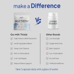 Wish Fusion Milk Thistle Liver Cleanse & Detox Supplement with Artichoke & Dandelion Complex for Liver Health & Antioxidant Support, Milk Thistle High Strength Detox 120 Vegan Capsules