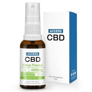 Access CBD Citrus CBD Oil 4800mg | Wellness Support | Daily Use | THC-Free | Extra Strong Strength CBD Spray | Natural Citrus Flavour | 30ml