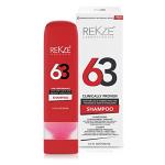 REKZE 63 Hair Growth Shampoo – Clinically Proven w/Caffeine, Biotin, Saw Palmetto - Thickening Therapy For Men & Women, DHT Blocker Prevents Thinning & Hair Loss, Promote Regrowth