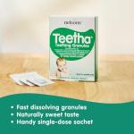Teetha Baby Teething Granules (40 Sachets) 3+ Months, Homeopathic Relief For Soothing & Calming Teething Symptoms, Baby Teething Ready-Dosed Sachets