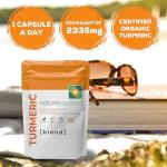 NATURE SQUARED Turmeric [Blend]: Premium Turmeric (2335mg) and Black Pepper Capsules with 95% Curcumin&MCTs - 60 High Strength Capsules - 2 Month Supply - Vegan - Non GMO - Gluten Free - GMP - UK Made