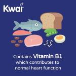 Kwai Heartcare 300mg Tablets - 30 Tablets (Pack of 1) - with Vitamin B1 and Standardised Garlic Extract - Odourless Vegan Tablets to Support Normal Heart Function and Healthy Cholesterol Levels