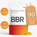 Berberine Supplement 90 Capsules, Flexible Dosage 500mg - 1000mg - 1500mg | 98% Pure Berberine HCL Clean High Strength | Blood Sugar Support, AMPK Metabolism, Heart & Gut Health, Vegan Non-GMO Vit&Me