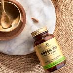 Solgar Green Tea Leaf Extract Vegetable Capsules - Pack of 60 - High Levels of Antioxidants - Promotes Heart Liver and Brain Health - Vegan, Kosher and Gluten-Free