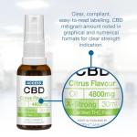 Access CBD Citrus CBD Oil 4800mg | Wellness Support | Daily Use | THC-Free | Extra Strong Strength CBD Spray | Natural Citrus Flavour | 30ml