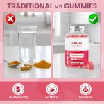 CoQ10 Gummies 250mg – High Strength Ubiquinol Supplement for Heart Health, Energy & Antioxidant Support – Vegan CoEnzyme Q10 Gummies with Delicious Strawberry Flavour – 30 Day Supply
