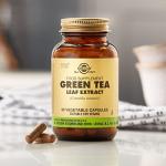 Solgar Green Tea Leaf Extract Vegetable Capsules - Pack of 60 - High Levels of Antioxidants - Promotes Heart Liver and Brain Health - Vegan, Kosher and Gluten-Free