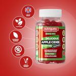 Apple Cider Vinegar Complex with Mother 1000mg Gummy | Vitamins C, B6, B12, Folic Acid and Chromium | Apple Flavour | 60 Vegan Gummies | Digestive Health, Energy and Metabolism Support by NUTRIGUMS®