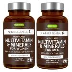 Igennus Methylated Multivitamin for Men & Women 2-Pack, All-Day Nutrient Delivery, Pure & Clean, Methylfolate & Methylcobalamin, High Strength MTHFR Supplement, Non-GMO & Halal, 30 Day Supply