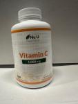 Nu U Nutrition - Vitamin C 1000mg - 180 Vegan Tablets - 6 Month Supply - High Strength Ascorbic Acid - Made in The UK