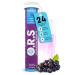O.R.S Hydration Tablets - Blackcurrant, Pack of 1 | Winter Wellness Electrolytes for Dehydration, Sports & Travel Recovery | Oral Rehydration Salts for Electrolyte Replacement | Vegan & Gluten-Free