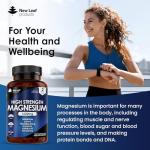 Magnesium Citrate Capsules 1620mg - Super Strength and High Absorption Magnesiums Supplements - with 500mg Elemental Vegan - Not Magnesium Tablets - Muscle & Sleep Support (Two Months Supply)