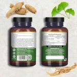 Ginkgo Biloba and Korean Ginseng Tablets 16000mg 180 Vegan Tablets | Ginkgo 12000mg & Korean Ginseng Root 4000mg Supports Cognitive Function & Mental Performance | UK Manufactured by Prowise
