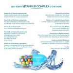 Vitamin B Complex Plus - 90 Capsules - Superior Methylated Formula with Added Choline, PABA & Inositol - Includes Essential Multi B-Vitamins B1, B2, B3, B5, B6, B12, Biotin & Folate