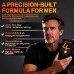 4 HIM TestoBalance - Testosterone Supplements for Men - with Zinc + Magnesium + B6 Complex, L-Arginine, Ginseng & Fenugreek - Energy & Muscle Function - 60 Vegan Tablets