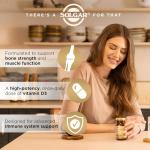 Solgar 4000IU Vitamin D3 - Healthy Teeth and Bones - Better Calcium Absorption - Pack of 120 Vegetable Capsules