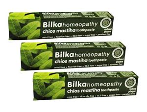 Homeopathic Toothpaste CHIOS MASTIC MASTIHA 3 pcs, NO Fluoride, Sugar, parabens