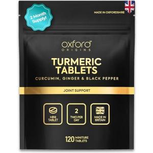 Advanced Micro Turmeric Tablets 3510mg with Ginger & Black Pepper | High Strength Turmeric Supplement, Curcumin for Joints & Inflammation | Extra Easy to Swallow | 120 Tablets