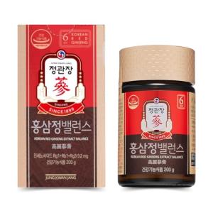 JungKwanJang | Korean Red Ginseng Extract Balance (Jar, 200g) | Panax Ginseng Supplement & Tea | Caffeine Free | Daily Energy, Balance, Immune Support, Blood Circulation | Vegan Friendly