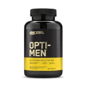 Optimum Nutrition Opti-Men Multi-Vitamin Supplements for Men with Vitamin D, Vitamin C, Vitamin B6 and Amino Acids, Unflavoured, 60 Servings, 180 Capsules