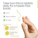 Advanced Micro Turmeric Tablets 3510mg with Ginger & Black Pepper | High Strength Turmeric Supplement, Curcumin for Joints & Inflammation | Extra Easy to Swallow | 120 Tablets