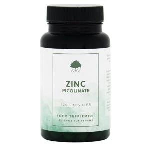 Zinc Picolinate - 22mg Elemental Zinc - 120 Vegan Capsules - Chelated for Improved Absorption - Non-GMO, Made in The UK - G&G Vitamins