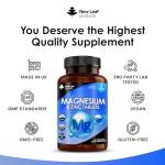 Magnesium Supplements 516mg - 120 Magnesium Tablets Supports Muscle Bone Health, Energy - High Strength Supplements Easy to Swallow Sleep Supplement (not Capsules) Vegan, UK Made