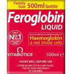 Feroglobin Gentle Iron and Nutrient Liquid, Reduce Tiredness & Fatigue Maintain Health, 500 ml