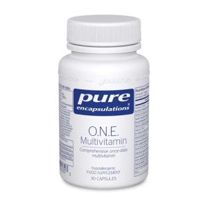 Pure Encapsulations O.N.E. Multivitamin - Comprehensive Once-Daily Multivitamin - with Vitamins A, B1, B2, B3, B5, B6, C, D, E, K, Folate & Selenium - 30 Capsules